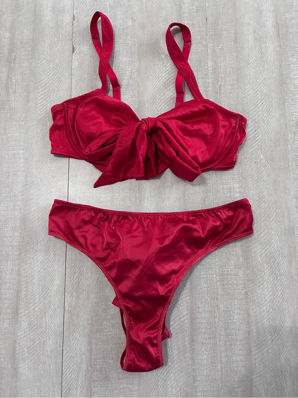 Adore Me Gynger Unlined Bra Bikini Panty Lingerie 2X - Picture 5 of 8